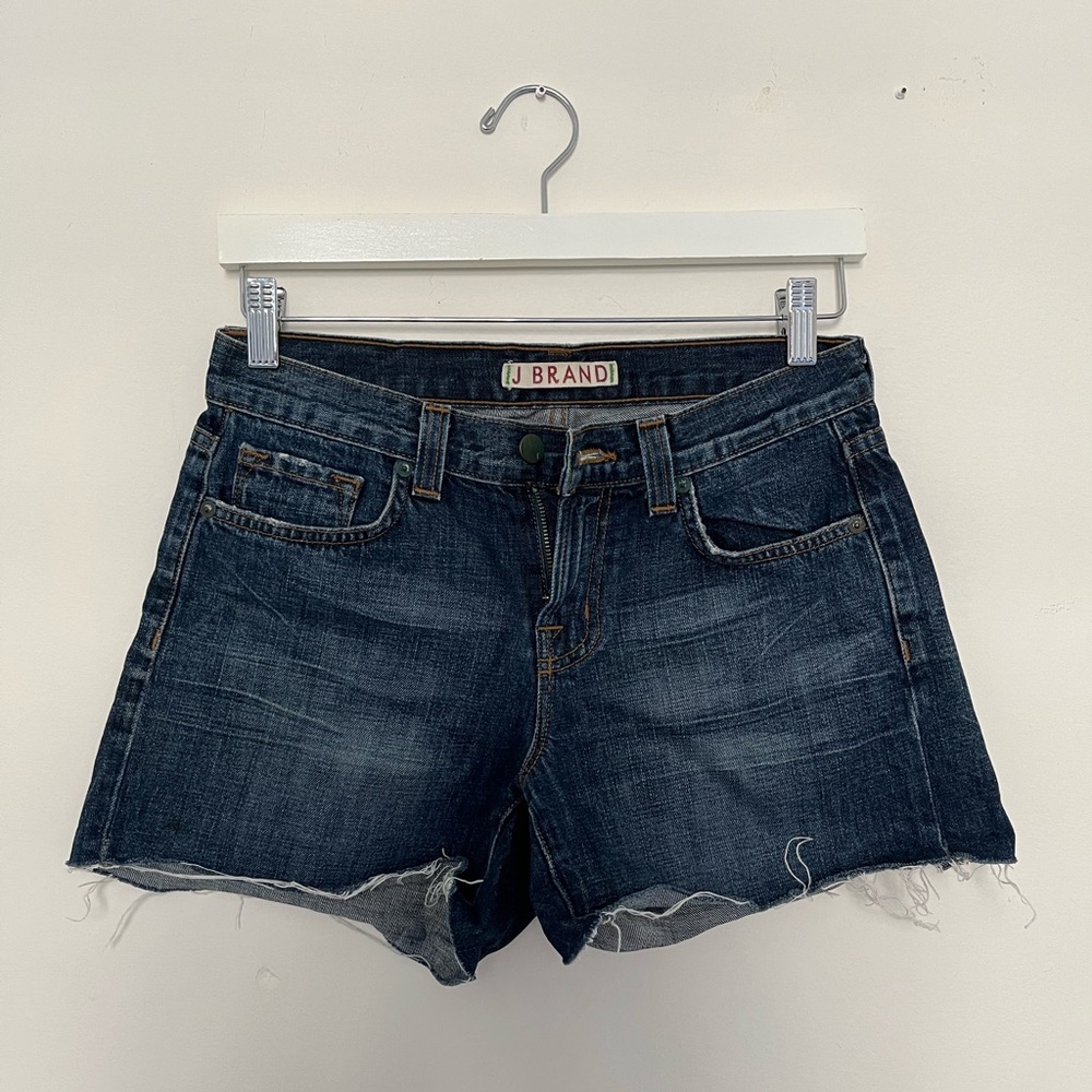 J Brand denim shorts. Fairly low rise.